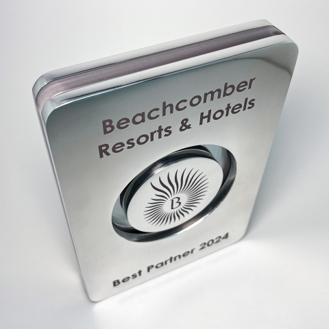 Бизнес-награда из металла для Beach Resorts & Hotels