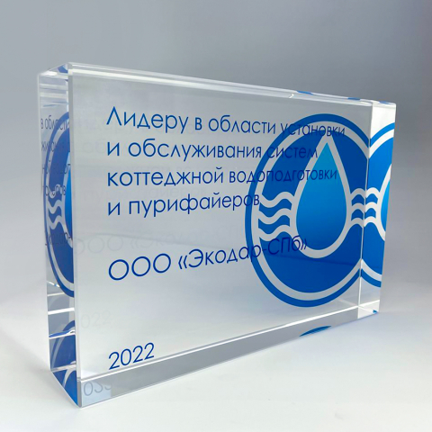 Заготовка из стекла  300х200х60