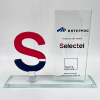 Статуэтка из стекла «SK Capital White Square»